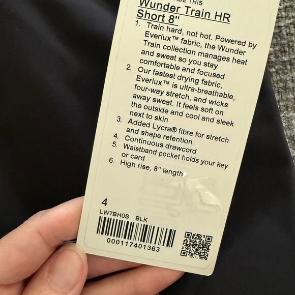 Lululemon Wunder Train Align 8” Inch Short-Black 4 - Picture 3 of 7